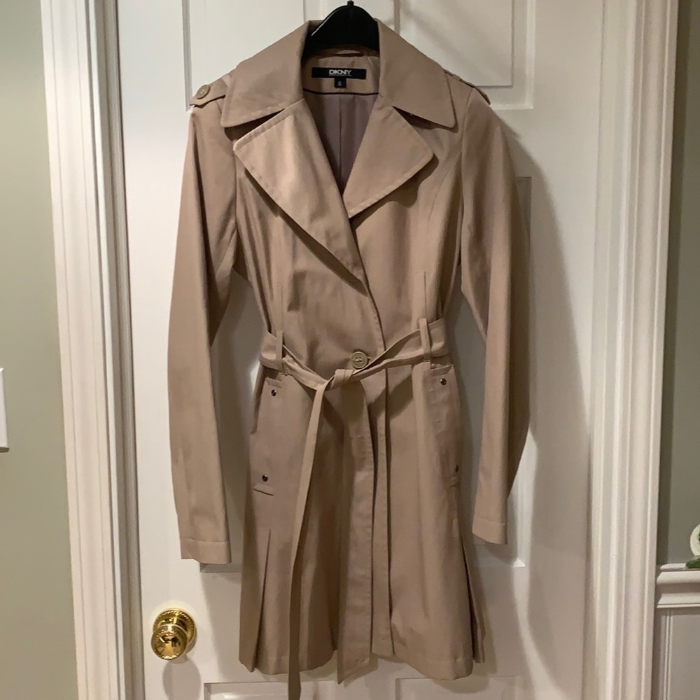 DKNY Beige Trench Coat